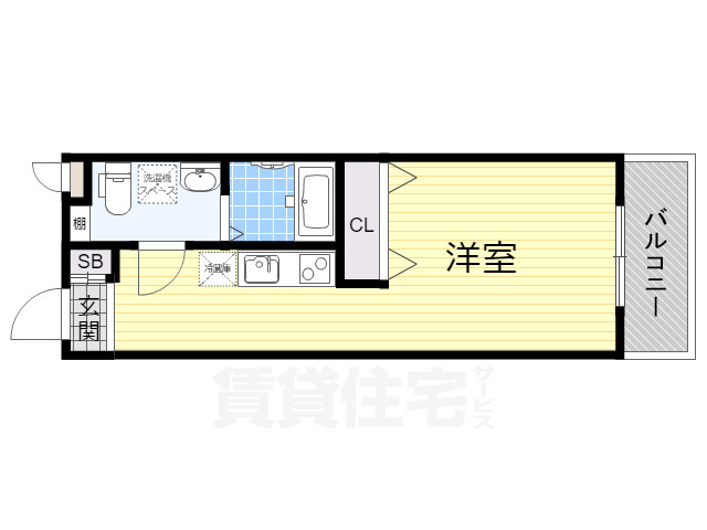 地下鉄御堂筋線 なかもず駅 徒歩13分 5階建 築6年の間取り写真