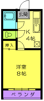 コレージュ高田の間取り