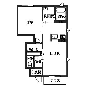 Ｋ　パラッツォの間取り