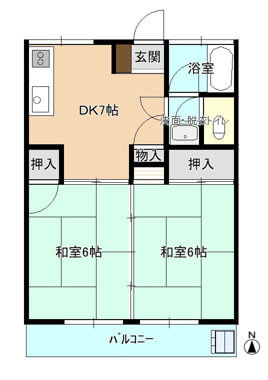 コーポ大幹花立の間取り