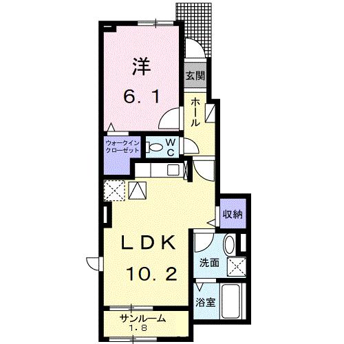 カルムＢ(松並町)の間取り