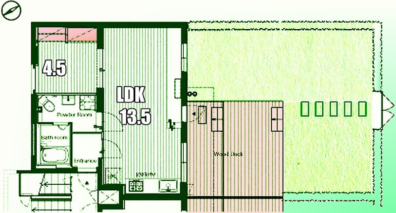 日野市多摩平のマンションの間取り