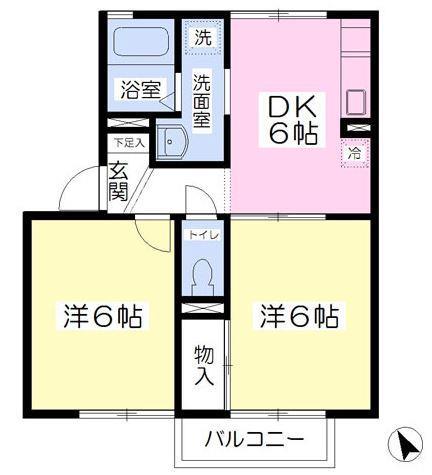 リバーサイドアイルＣ棟の間取り