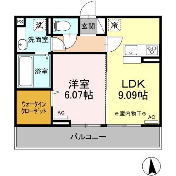 エクシブ前橋の間取り