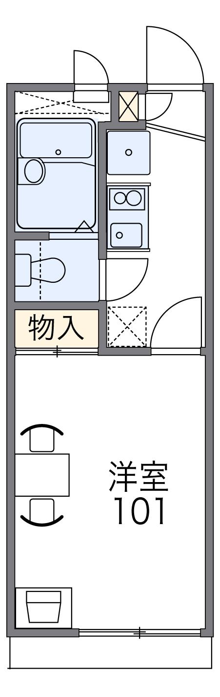 レオパレスモラ神屋の間取り