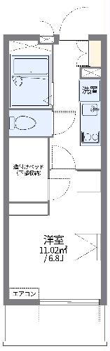 レオパレスＪＨＫ戸田の間取り