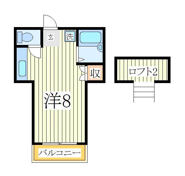 柏市みどり台のアパートの間取り