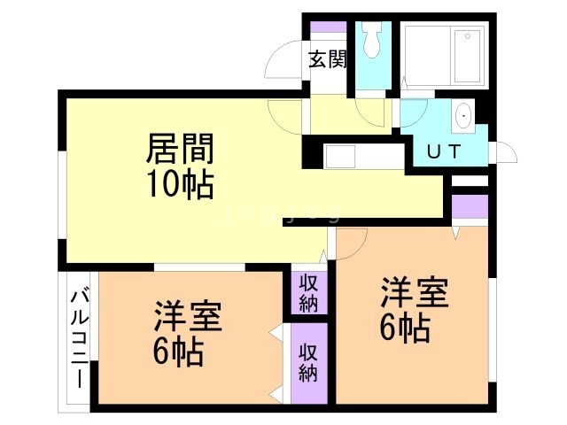 グランメール篠田Ｃの間取り