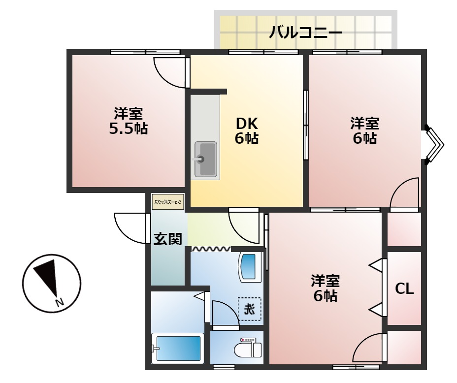 フレグランス330の間取り