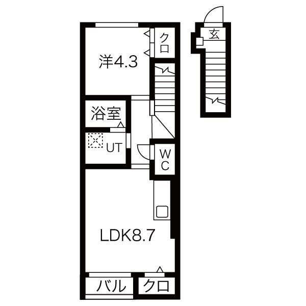 【Feliz Miltoniaの間取り】