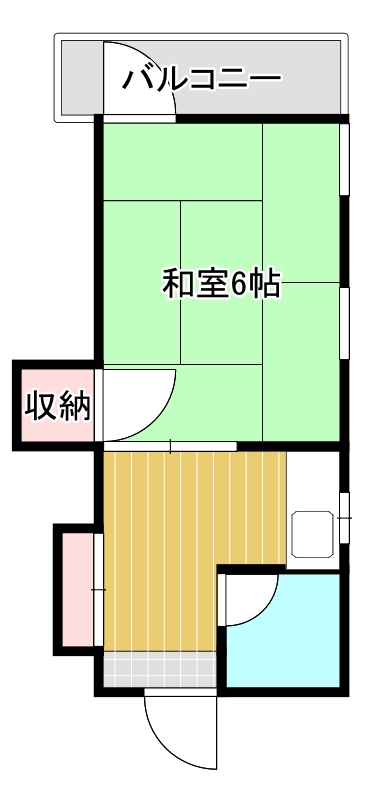 西横ハイツの間取り