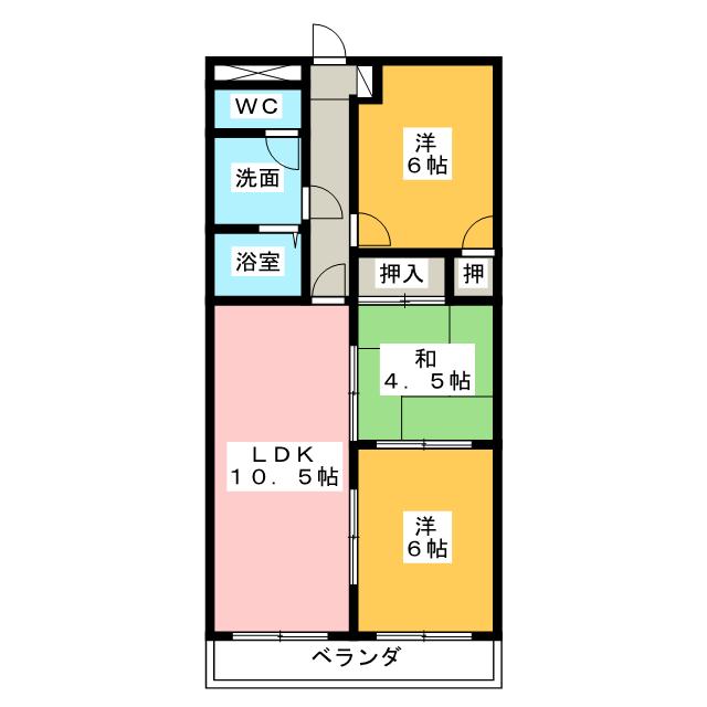 ラフィーネ　ダイワの間取り