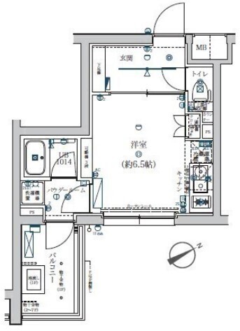 エストゥルース横浜子安の間取り