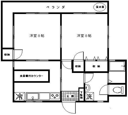 ハイツコンフォートの間取り