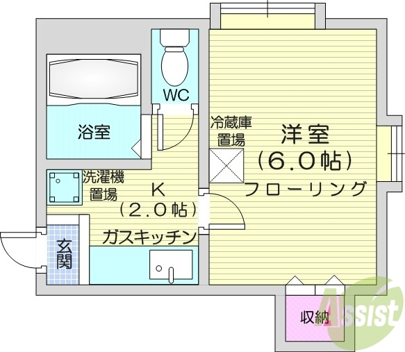 【ペントハウス札幌の間取り】