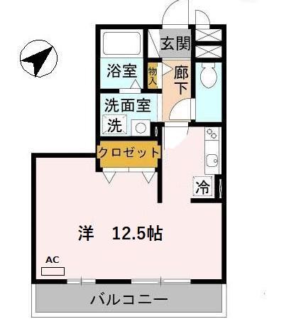 野洲市栄のアパートの間取り