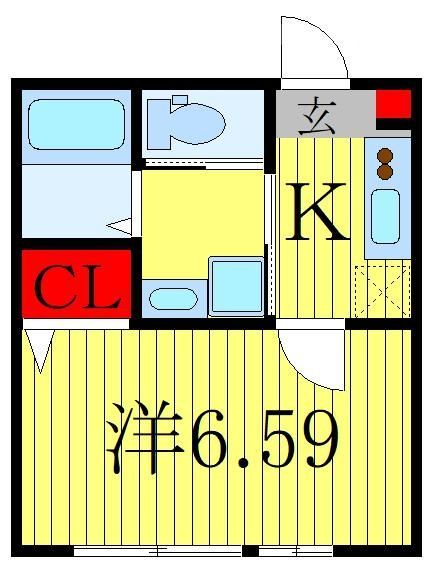 柏市永楽台のアパートの間取り