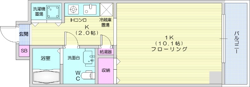 TEADA北4条の間取り