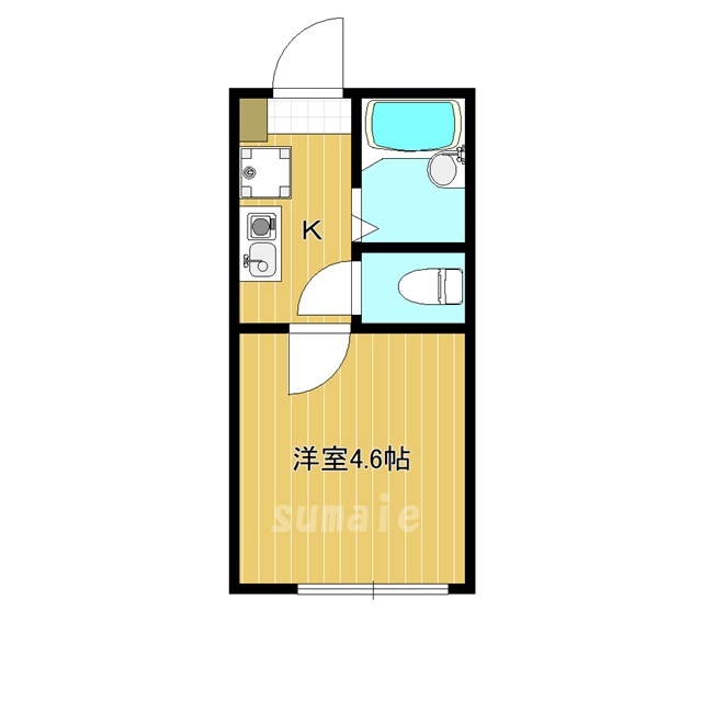 江戸川区東小岩のアパートの間取り