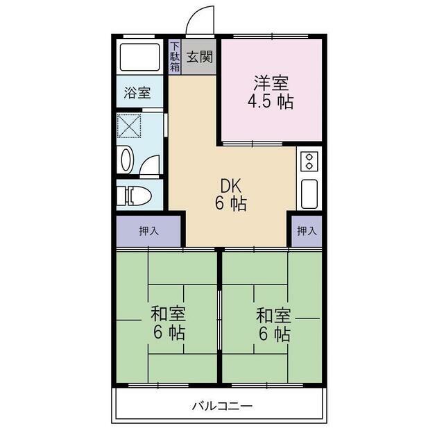 横田ハイツの間取り