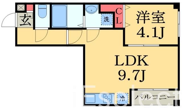 千葉市中央区今井のマンションの間取り