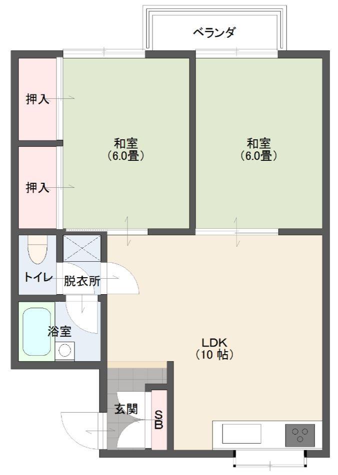 Ｍ’ｓアメニティ６の間取り