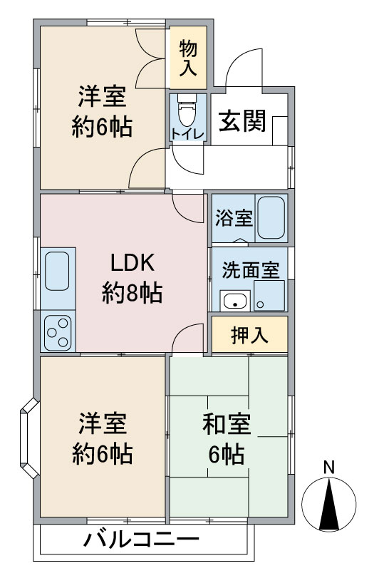 ベルメゾンＭＴの間取り