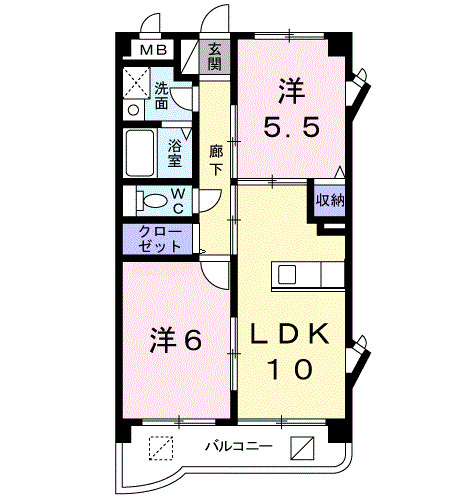 スターメゾン古国府の間取り