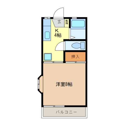 ドミール吉田Aの間取り