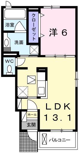 ブロード　マインデッドＡの間取り