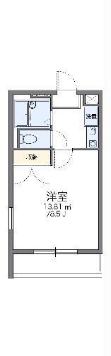 レオパレス下館西の間取り