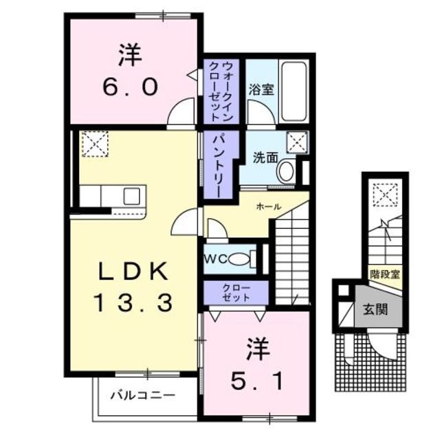 メゾン　デ　リアンの間取り