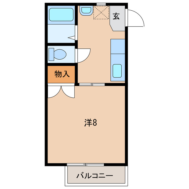 碧南市日進町のアパートの間取り