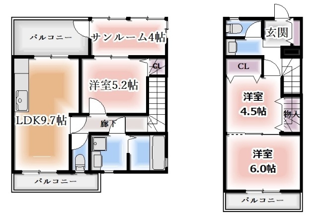 第1三駒ハイツの間取り