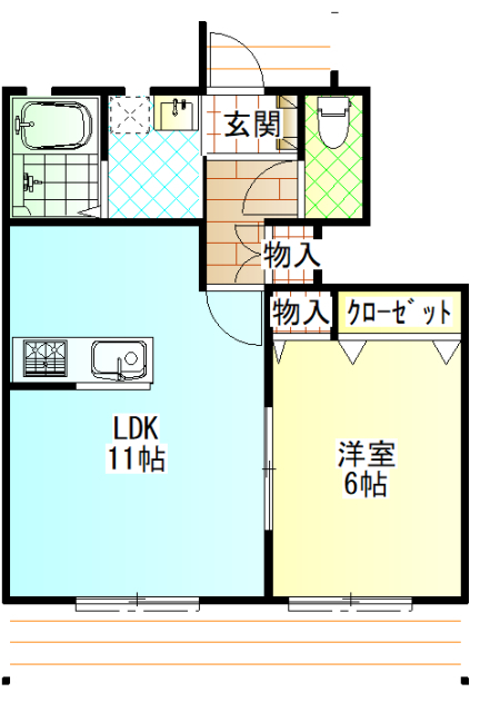 フォレスタＢ棟の間取り