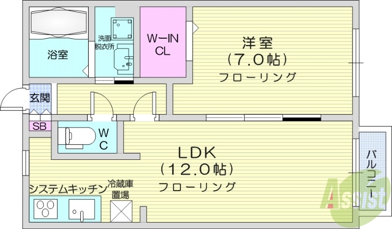 ハピネスの間取り