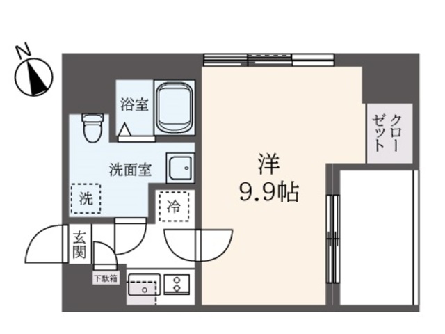 中野区中野のマンションの間取り