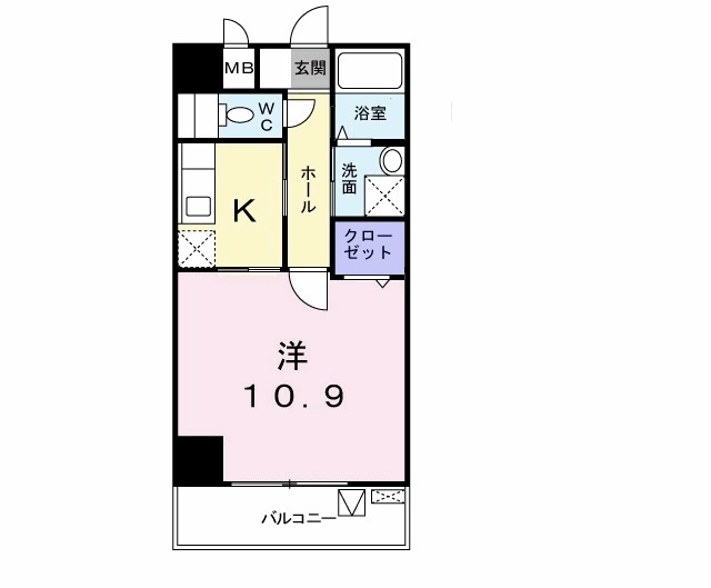 東大阪市横枕西のマンションの間取り