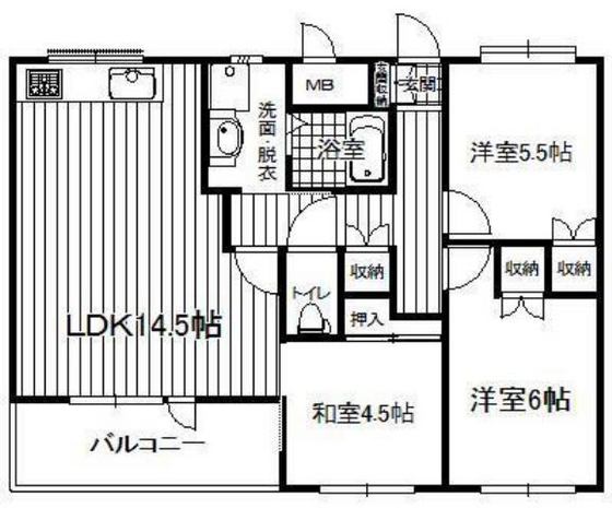 クレール本田の間取り