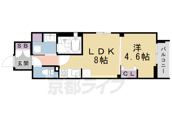 ベラジオ雅び東寺ＷＥＳＴの間取り