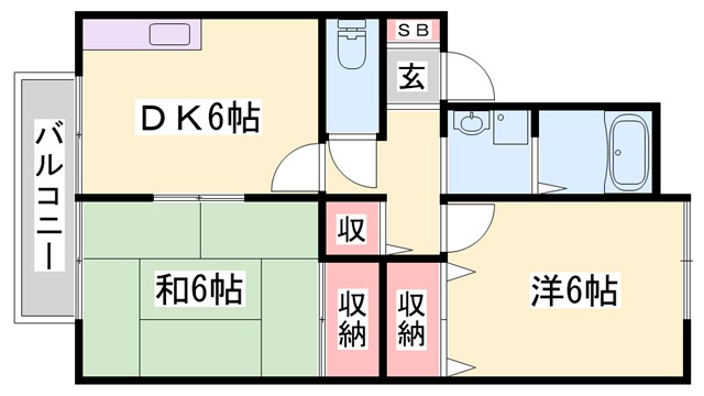 プレミールコート B棟の間取り