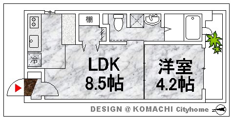 小町グランデの間取り