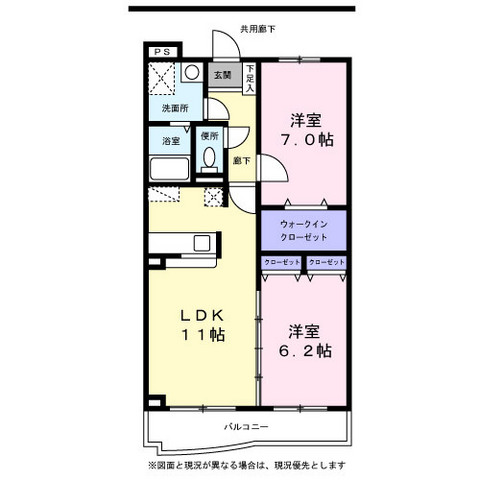 こまハイツの間取り