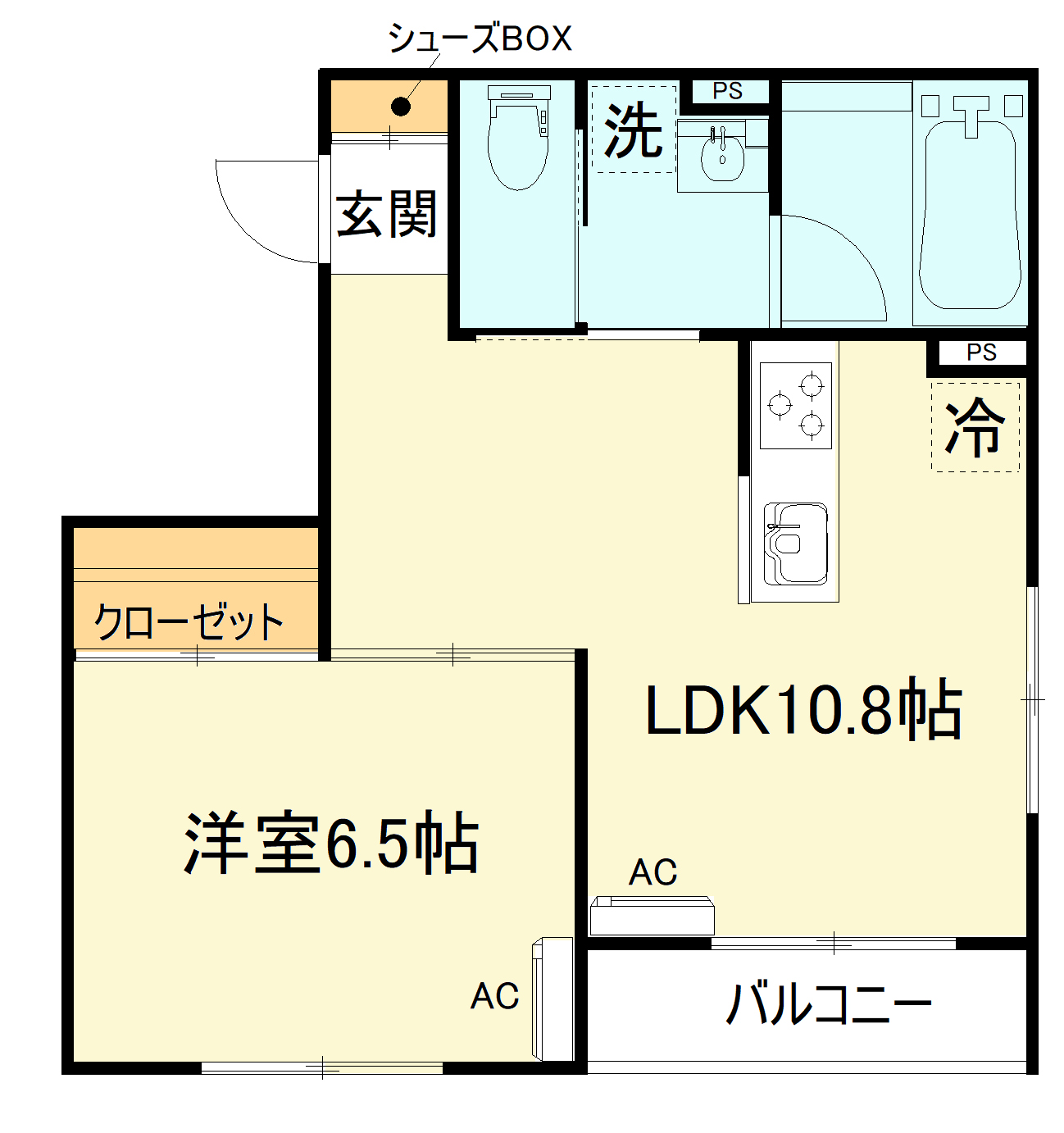 ルポール浜町の間取り