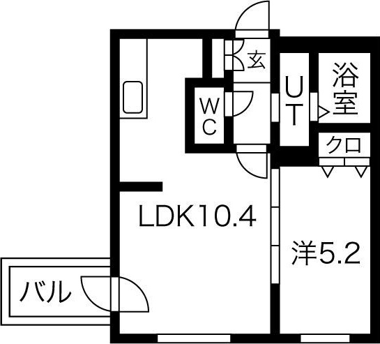 イルセントラレ南１２条の間取り