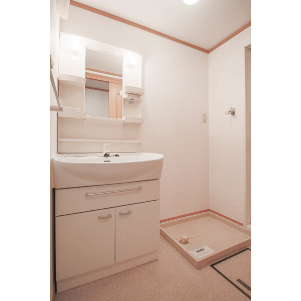 洗面設備　同じ建物の別のお部屋