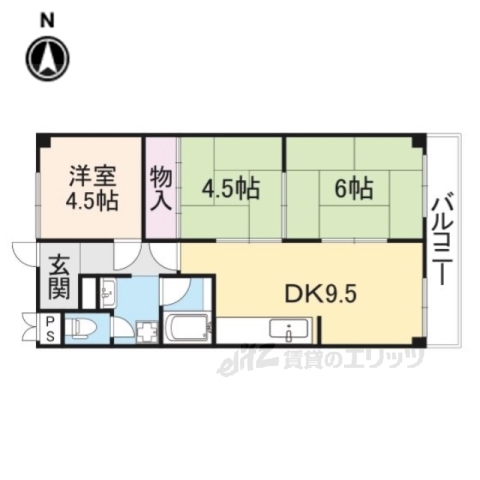 定番のお歳暮&冬ギフトの商品をすべ SUUMO】有栖川 3LDK 4階((株)エリッツ山科店提供)／京都府京都市 アート・デザイン・音楽