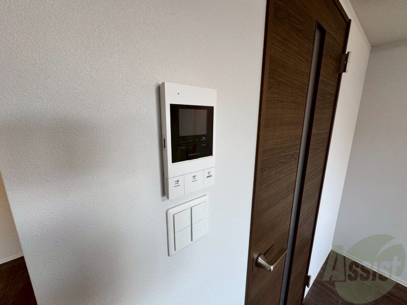 セキュリティ　インターホンです。オートロック付きで安心のマンションです。