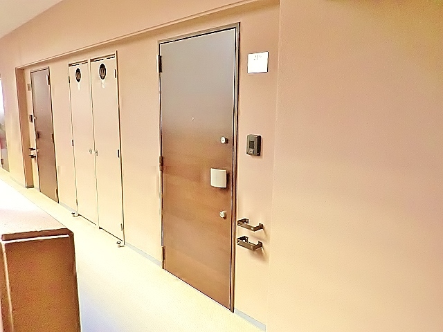 玄関　重厚感あるドア（分譲仕様）