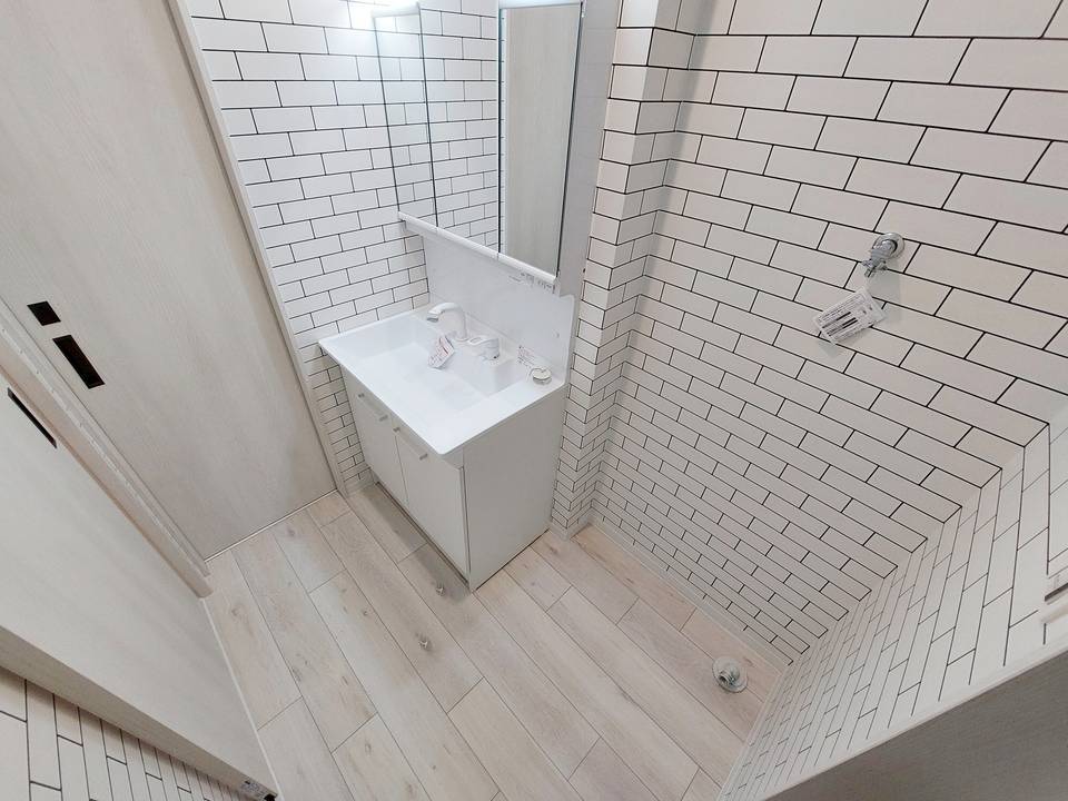 洗面設備　洗濯機置場